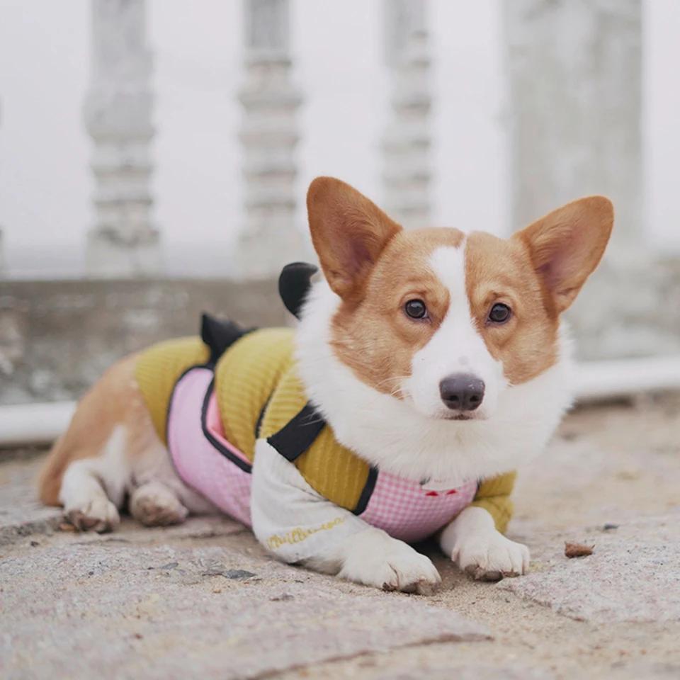 NONOR Pets Clothes Dogs Lattice Saliva Bib Belly Protector Waterproof Adjustable Soft Keep Warm Anti Dirty Cute Pet